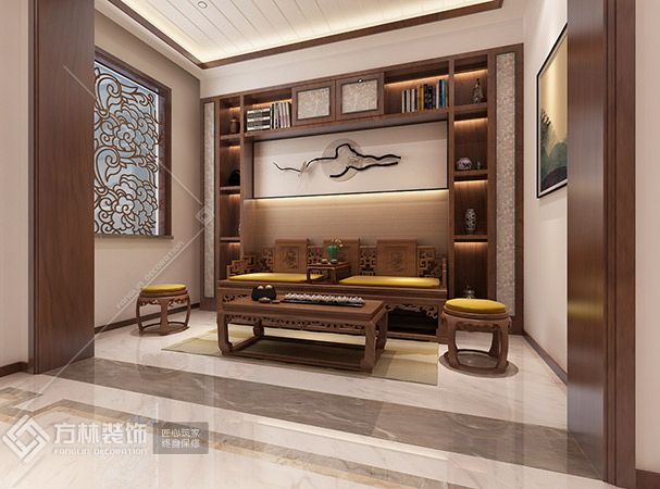 中式风格客厅角度1