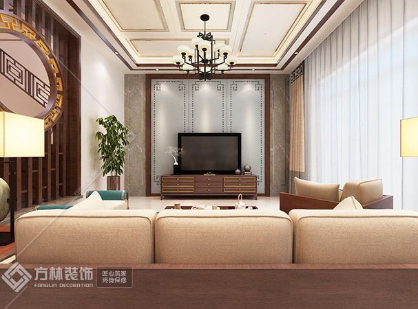 中式风格客厅角度3